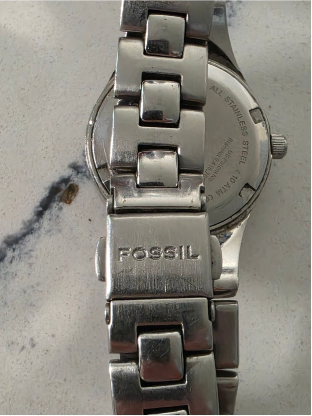 Women's Fossil Silver-Tone Crystal Accent Watch, One Size - Picture 2 of 12